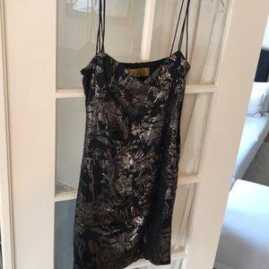 Nicole Miller Black/Gold Bodycon Mini